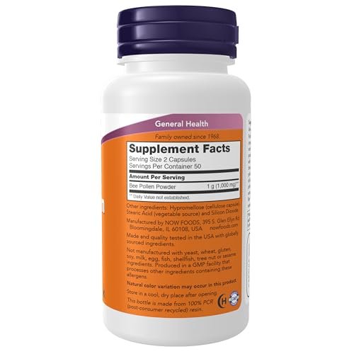 Now Foods Crd Bee Pollen, 100 Count - görsel 6