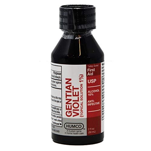 Humco Gentian Violet Topical Solution 1% Liquid - 2 Fl Oz - görsel 9