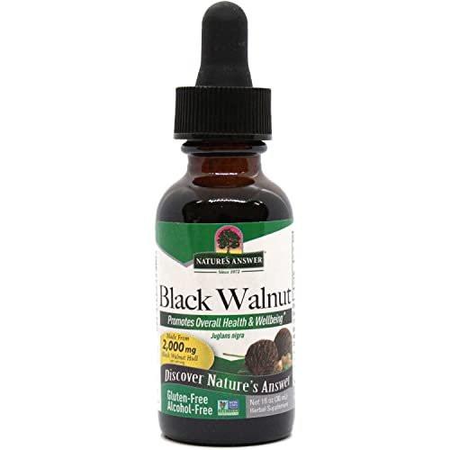 Nature's Answer Black Walnut Hull 2000 mg, 1 oz - Alcohol-Free Natural Cleanser - Promotes Overall Well Being - Vegetarian, Vegan, Gluten Free, Non-GMO, No Preservatives or Artificial Flavors - görsel 2