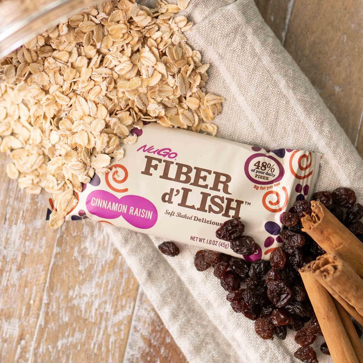 NuGo Fiber d'Lish Chocolate Brownie, 12g – High Fiber Content: Each bar provides 12g of fiber, which helps – Image 12