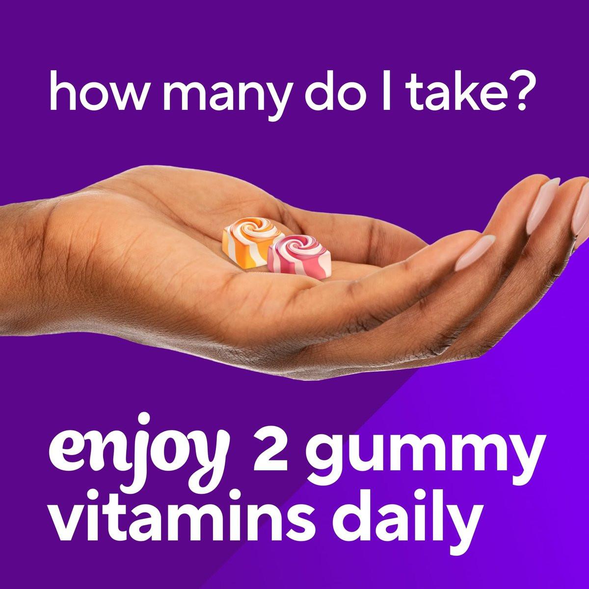 vitafusion Chewable Calcium Gummy Vitamins for Bone and Teeth Support, Calcium Gummies, Fruit and Cream Flavor, 100 Count, 50 Day Supply - görsel 8