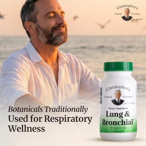 Christopher's Original Formulas Lung & Bronchial Formula - Lung Cleanse for Smokers - Supports Respiratory System with Synergistic Blend of Herbs - görsel 14