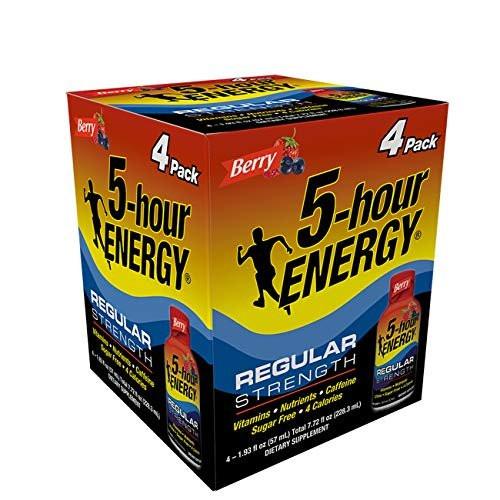5-hour ENERGY Shot, Regular Strength, Berry, 1.93 oz, 4 Pack - görsel 2
