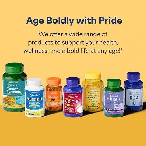 Puritan's Pride Coenzyme CoQ10 50mg, Dietary Supplement for Heart Health, Blood Pressure, Oral Gum Health, and Healthy Aging Support, 100 Servings, Rapid Release Softgels - görsel 14