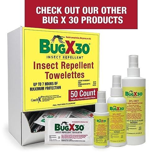 CoreTex Bug X 30 Mosquito, Tick, & Insect Repellent Wipes with 30% DEET - Pack of 25 Single-Use Bug Repellent Wipes for Up to 7 Hours of Reliable Protection Against 12 Types of Biting Insects - görsel 16