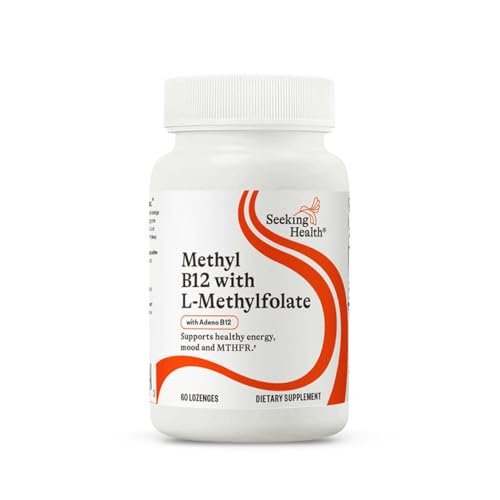 Seeking Health Methyl B12 with L-Methylfolate - MTHFR Support Supplement - Methylation Support Supplement - Lozenges to Support Brain Health & Energy - 60 Lozenges - görsel 14