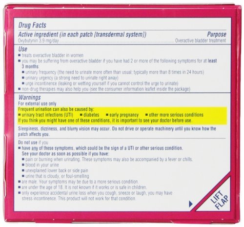 Oxytrol for Women Overactive Bladder Transdermal Patch, 8 Count - görsel 4