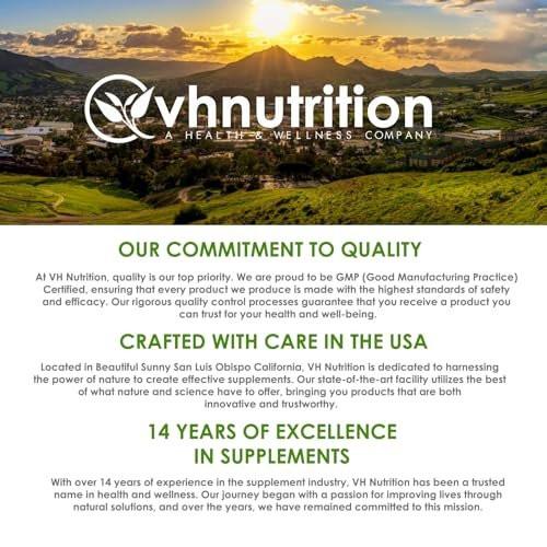 VH Nutrition Fenugreek+ | 1400mg Extra Strength Fenugreek Capsules | Hormonal Balance and Energy Support Supplement for Men & Women | 60 Gluten-Free Capsules - görsel 16
