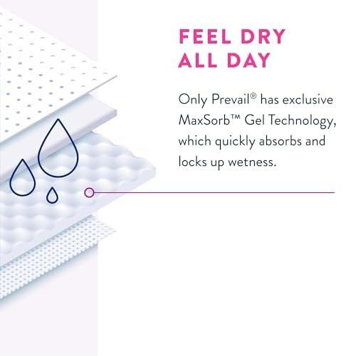 Prevail Daily Underwear Disposable Underwear Female Pull On with Tear Away Seams Medium, 20 Count - görsel 14