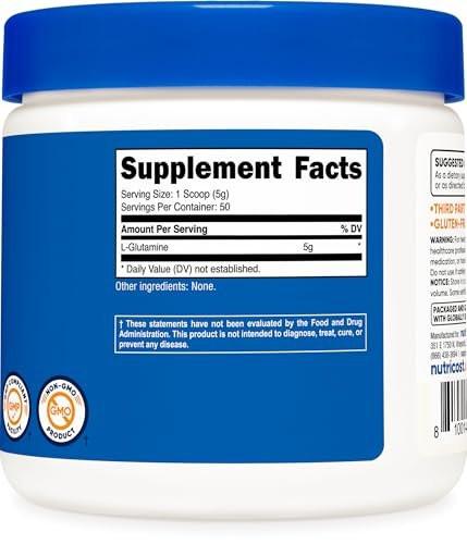 Nutricost L-Glutamine Powder 250 Grams - görsel 10