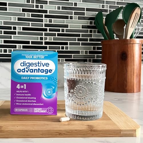 Digestive Advantage Probiotics for Digestive Health, Daily Probiotics for Women & Men, Supports Gut Health, Occasional Bloating & Diarrhea, Minor Abdominal Discomfort, & Immune Support, 80ct Capsules - görsel 16