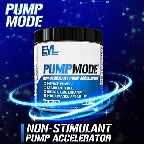EVL PumpMode Nitric Oxide Supplement - Nitric Oxide Booster Pump Pre Workout Powder with Glycerol and Betaine for Muscle Recovery Growth and Endurance - Stim Free Pre Workout Drink (Unflavored) - görsel 14