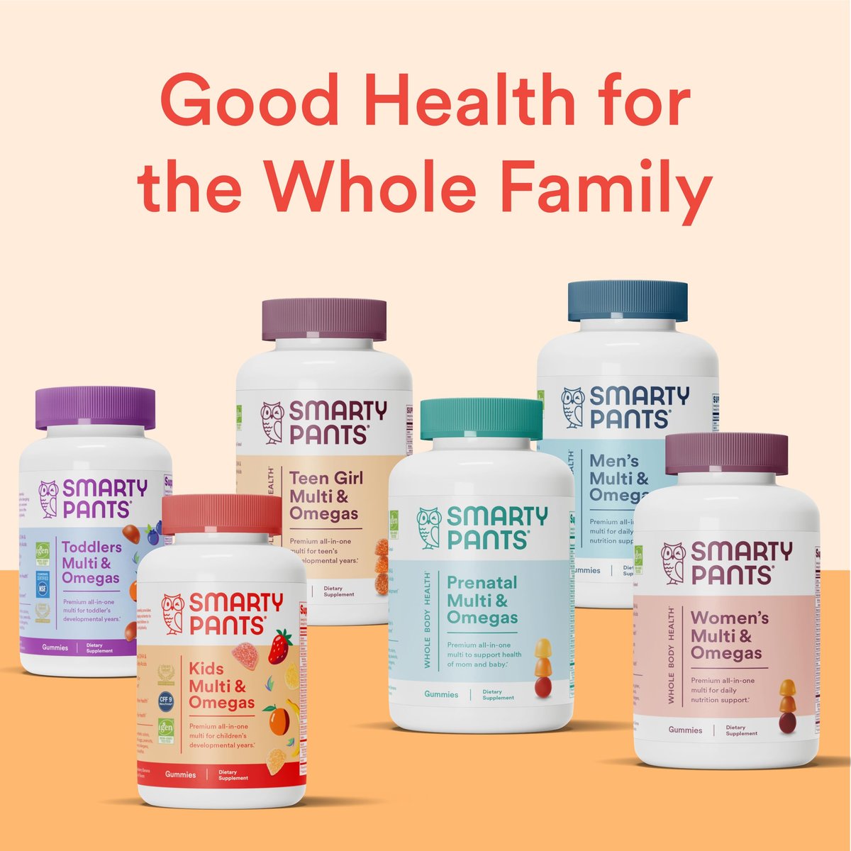 SmartyPants Kids Multivitamin Gummies: Omega 3 Fish Oil (EPA/DHA), Vitamin D3, C, Vitamin B12, B6, A, K & Zinc for Immune Support, Biotin, Grape, Cherry & Berry Flavors, 120 Count (30 Day Supply) - görsel 18