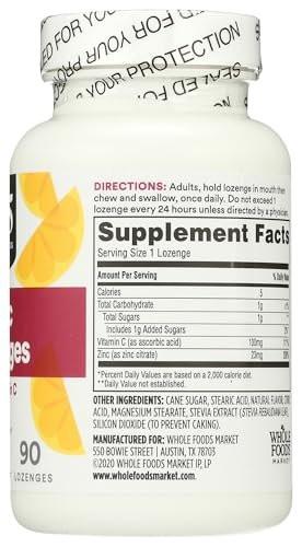 365 by Whole Foods Market, Zinc Vitamin C Lozenges, 90 Count - görsel 12