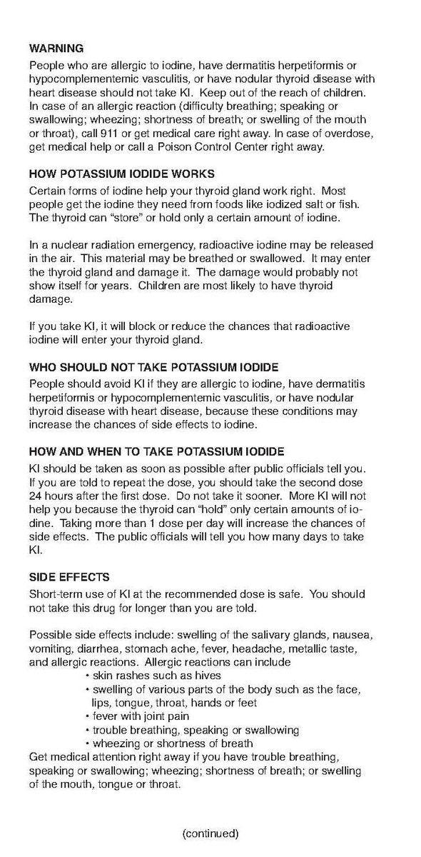 IOSAT Potassium Iodide 14 Tablets - Emergency Radiation Protection - görsel 18