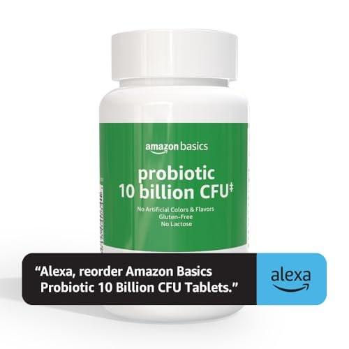 Amazon Basics Daily Probiotic, 10 Billion Active Cultures, Supporting Digestive and Intestinal Health, Capsule, 60 Count, Two Month Supply - görsel 6