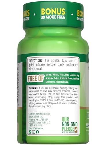 Nature's Truth Vitamin D3 5000 IU Softgels | 130 Count | High Potency | Non-GMO & Gluten Free Supplement - görsel 14