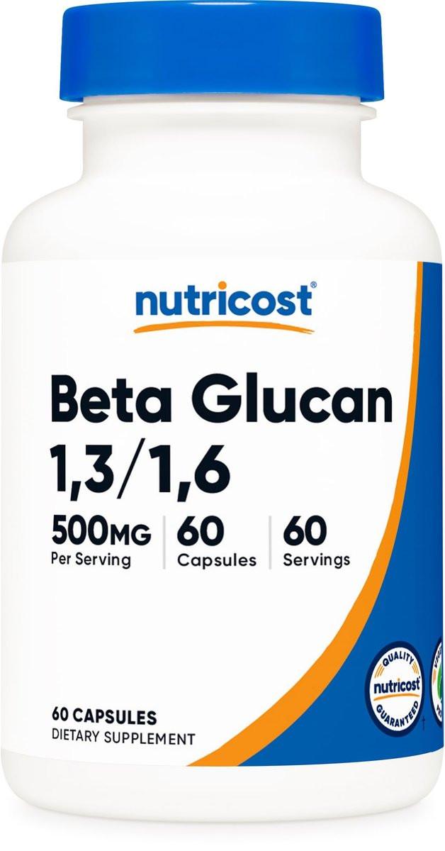 Nutricost Beta Glucan 500mg 1,3/1,6 D-Glucan, 60 Vegetarian Capsules - Gluten Free, Non-GMO - görsel 10