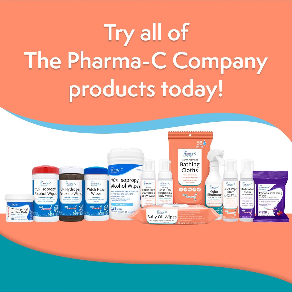 The Pharma-C Company Water-Activated Bathing – Portable & Convenient: Compact packaging fits easily in a bag or – Image 6