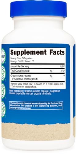 Nutricost Amla 1000mg, 120 Vegetarian – Item Weight: 3.2 ounces – Image 10