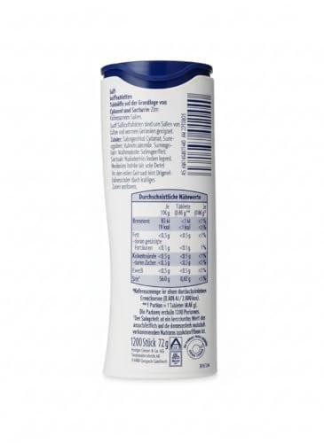 süssli suessli German Sweetener Tablets 1200pcs in Dispenser - Lactose Free Recipe - Imported from Germany - görsel 8