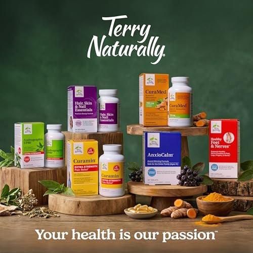 Terry Naturally Andrographis EP80 Extra Strength - Brain Health & Immune Support - Joint Health Supplement to Aid Mobility - Vegan Adaptogen Supplement for Energy & Liver Support - 60 Capsules - görsel 13