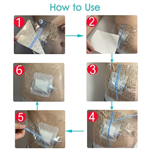 Waterproof Shower Cover Shields, Non-Stick – Hypoallergenic and Latex-Free: Designed for sensitive skin, these – Image 16