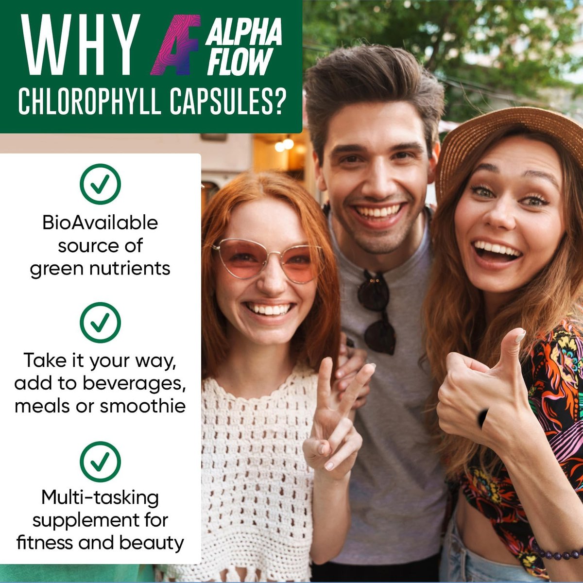Chlorophyll Capsules 600 mg - Natural Chlorophyll Pills for Women & Men - Highly BioAvailable Chlorophyll Supplement for Energy, Immunity, Skin + Internal Deodorant - görsel 14