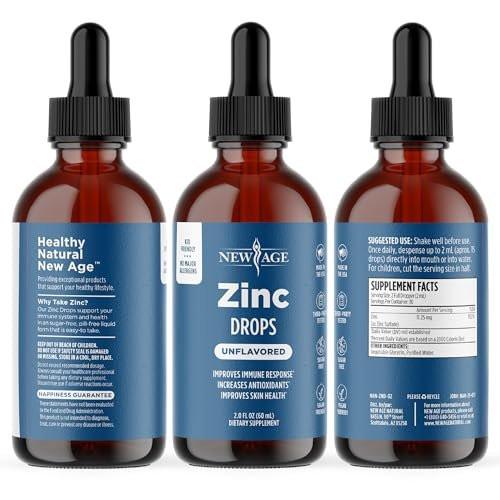 Liquid Zinc Drops for All Ages by NEW AGE - Zinc Sulfate for Immune Support, Vegan, Non-GMO & Gluten Free, 60 Day Supply, 2-Pack - görsel 16