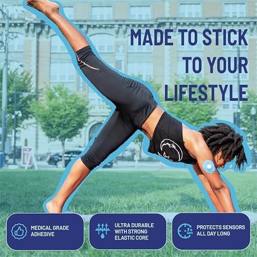 RightCare CGM Adhesive Patches Pre-Cut for Freestyle Libre 2 & 3, and Lingo, Waterproof Adhesive Medical Tape, Uncovered Circle Protective Patches, Multicolor Assortment, Bag of 25 - görsel 12