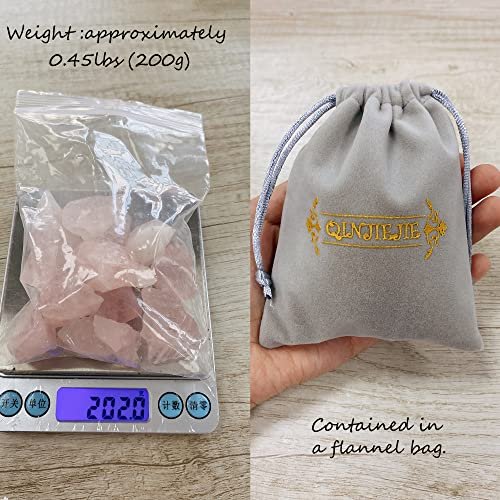 QINJIEJIE Amethyst Crystals Raw Natural Healing Crystal Stones Large 1" Bulk Rough Quartz Rocks Gemstones for Polishing Tumbling Cabbing Fountain Decor Wicca Reiki Stone - görsel 14