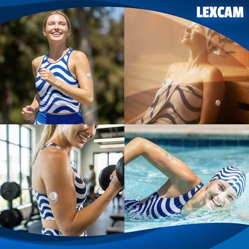 Lexcam Dexcom G7 Adhesive Patches, Pack of 30, Clear Waterproof CGM Overpatch - görsel 11