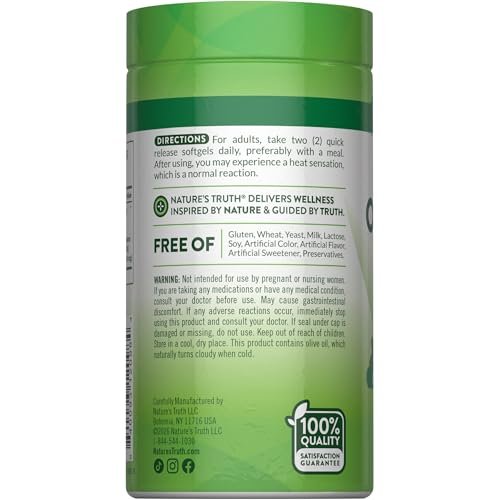 Nature's Truth Oil of Oregano Softgels | 150 Count | Non-GMO & Gluten Free Herbal Supplement - görsel 14