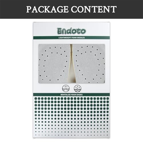 Endoto Classic Insoles for Hey Dude Men's Wally Shoes Replacement, Footwear Inserts Comfortable & Light-Weight (US Size:M11 / EU Size:44) - görsel 12