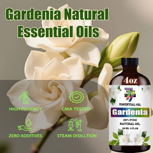 Gardenia Essential Oil – Gardenia Oil for Diffuser, Humidifier, Candle Making, Soap, Home Aroma, Gift – Gardenia Fragrance Oil 4 fl oz (120 ml) Long Lasting Floral Scent – GV77Z - görsel 18