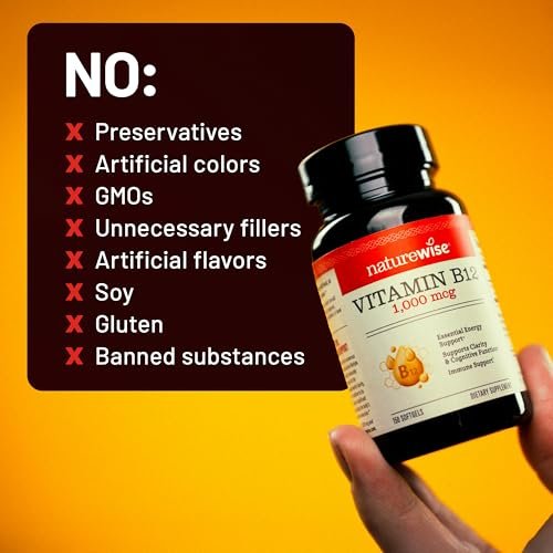 NatureWise Vitamin B12 1000 mcg - Dietary – Nervous System Health: B12 contributes to the maintenance of healthy – Image 14