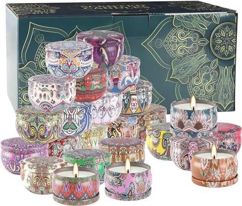 WPONSZU Scented Candles Gifts Set 24 Pack Soy Wax Travel Tin Jar Candles for Home 2.5 OZ - Perfect for Mom, Christmas, Birthday, Thanksgiving, Mother's Day - görsel 18