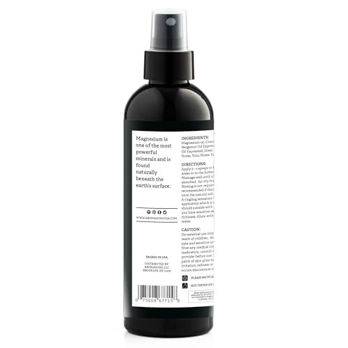 Aromasong Magnesium Spray Grapefruit - Extra Strength (23mg in Each Spritz) 8 Oz - Natural and Pure Magnesium Oil Spray - Made in The USA - for Leg Discomfort and Promotes a Calm Sleep - görsel 16