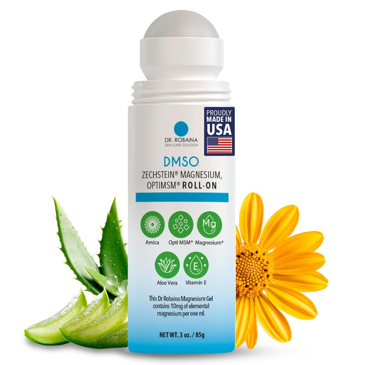 Dr. Robaina DMSO Roll-On – Pure Magnesium & DMSO Topical Solution - görsel 2