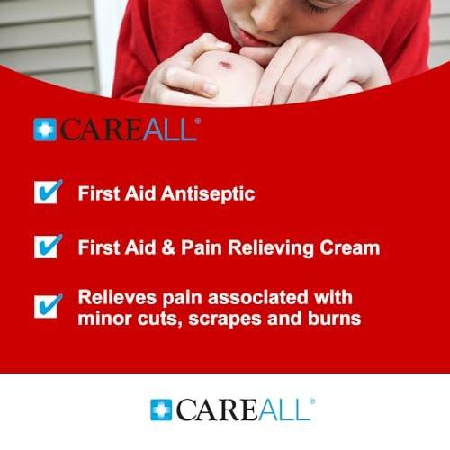 CareAll First Aid Burn Cream 0.9g Packets (Pack of 144) Pain Relieving First Aid Cream for Temporary Relief of Pain from Minor Burns, Cuts, and Scrapes with Benzalkonium Chloride and Lidocaine HCI - görsel 16