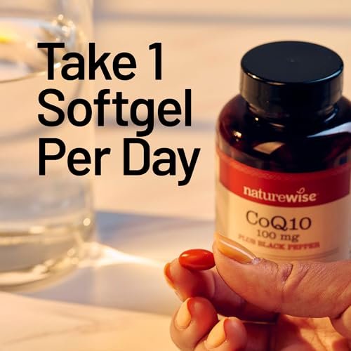 NatureWise CoQ10 200mg Softgels, High – Heart Health: Coenzyme Q10 is concentrated in heart muscle cells, where – Image 16