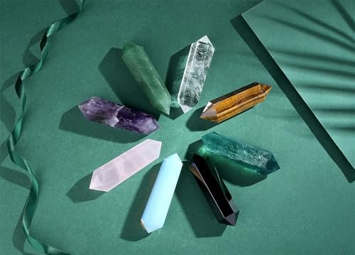 YATOJUZI 3.5" Clear Quartz Crystals Wand Natural Crystals and Healing Stones Large Clear Quartz Crystal Hexagonal Points Crystal Gifts for Women Meditation Divination Reiki Energy 1PCS - görsel 12