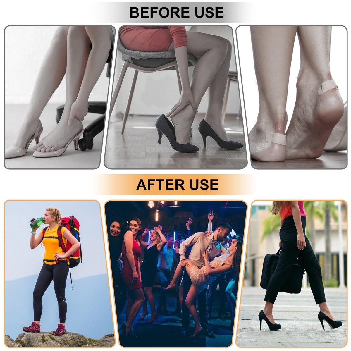 6 Pairs Heel Grips Pads for Loose Shoes - Half Size Reducer, Anti-Slip & Blister Prevention for Heels - Fits Heels, Flats, Sneakers, Loafers & Dress Shoes - görsel 12