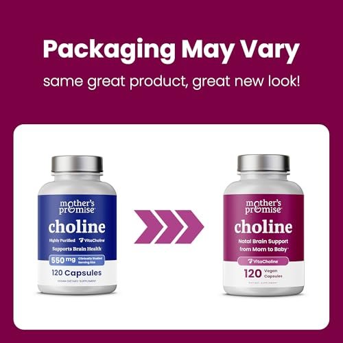 Prenatal Choline Supplements 550mg | 120 Capsules | Supports Baby’s Brain Development & Cognitive Function During Pregnancy & Nursing | Ultra Pure Natal VitaCholine, Vegan Choline Bitartrate for Women - görsel 14