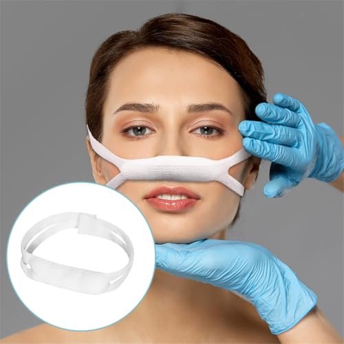 Nasal Bandage 10 PCS Elastic Nose Bandages Nose Surgery Elastic Bandage Dressing Holder Septoplasty Recovery Bandage for Nose Post Surgical Procedures - görsel 14