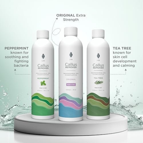 Lee Beauty 8oz Professional Gel Callus Remover for Feet - Peppermint Fast-Acting Formula, Extra Strength for Cracked Heels & Dead Skin (Pack of 1) - görsel 8
