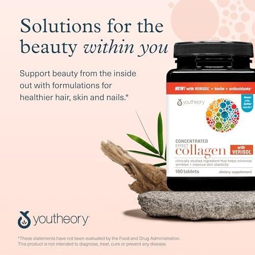 Youtheory Concentrated Effect Collagen with – Vitamin C & B Complex: Vitamin C contributes to normal collagen – Image 14