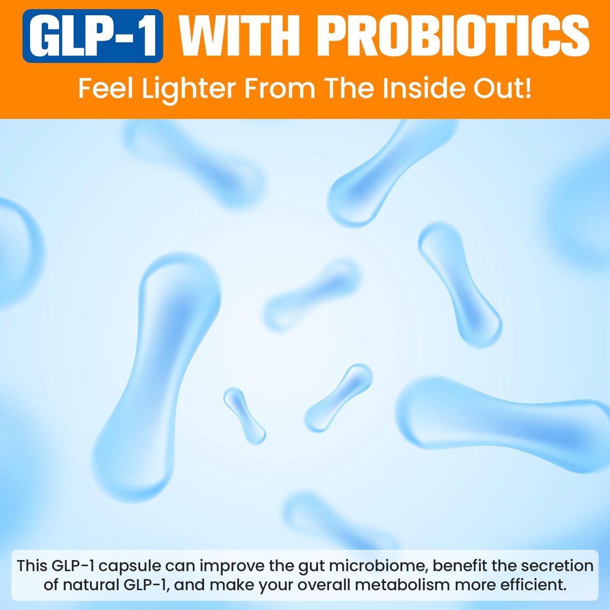 GLP-1 Supplement for Women, 3X Targeted Formula, Gentle on the Stomach, GLP-1 with Akkermansia Probiotic, Berberine HCI & Chicory Inulin, Natural GLP1 for Digestion & Gut Health - Vegan, 60 Capsules - görsel 14