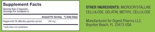 GutCalm - IBS Relief - Peppermint Oil Capsules - Bloating, Gas, Constipation and Digestive Comfort Supplement - 48/ct - görsel 18