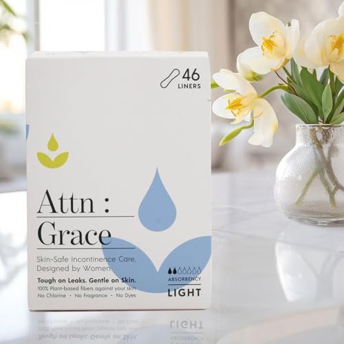 Attn: Grace Panty Liners for Women - 92 Liners – for Light Urinary Incontinence, Bladder Leakage or Postpartum - 100% Breathable & Plant-Based Materials Active Odor Control, Free from Harsh Chemicals - görsel 14